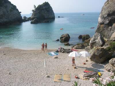 Řecko, Parga, Pláž Krioneri 