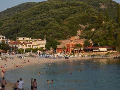 Řecko, Parga, Městská pláž