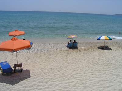 Řecko, Kefalonie, Pláž v letovisku Lourdas