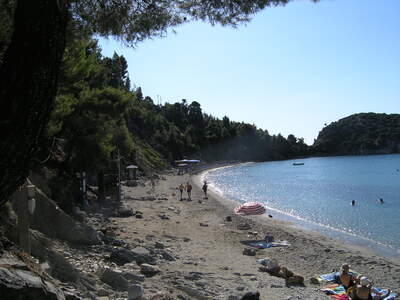 Řecko, Skopelos, pláž Stafilos