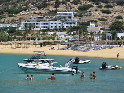 Řecko, Ios, Pláž Mylopotas