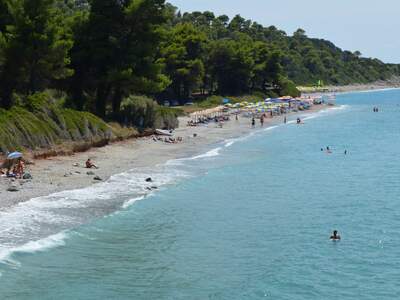 Řecko, Skopelos, Pláž Milia