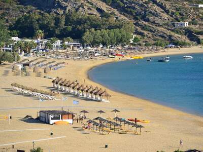 Řecko, Ios, pláž Mylopotas