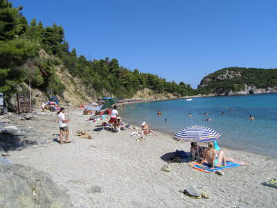 Řecko, Skopelos, pláž Stafilos
