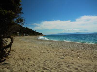 Řecko, Skopelos, Pláž Milia