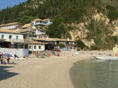 Řecko, Lefkada, Městská pláž