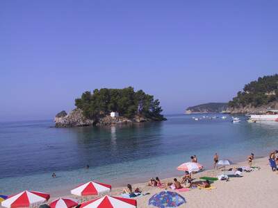 Řecko, Parga, Městská pláž