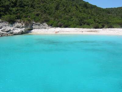 Řecko, Paxos, Antipaxos pláže, Pláž Vrika