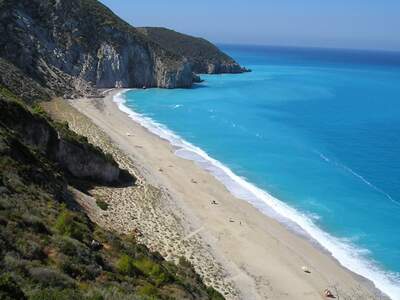 Řecko, Lefkada, Pláž Milos
