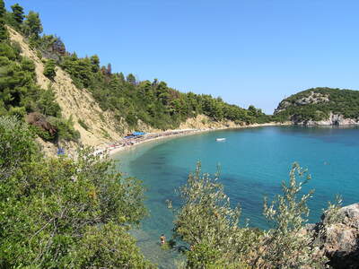 Řecko, Skopelos, pláž Stafilos
