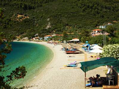Řecko, Skopelos, pláž Panormos