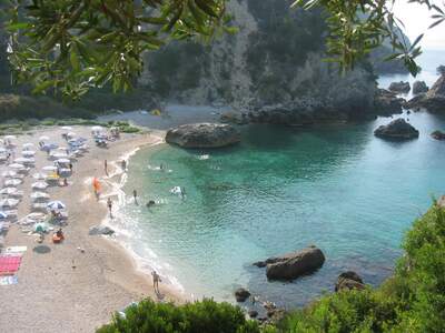 Řecko, Parga, Pláž Krioneri 