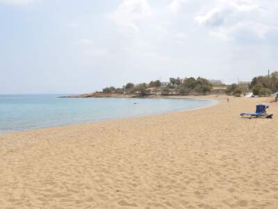 Řecko, Paros, Pláž pod penzionem Deep Blue