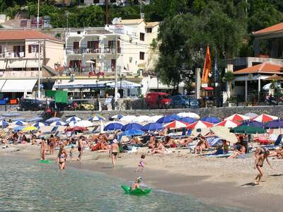 Řecko, Parga, Městská pláž