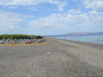 Řecko, Kréta, Pláž u ubytování Chrisselen