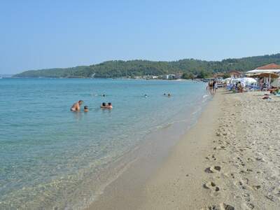 Řecko, Fourka, Pláž v letovisku