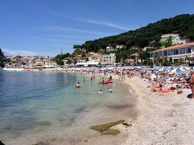 Řecko, Parga, Městská pláž