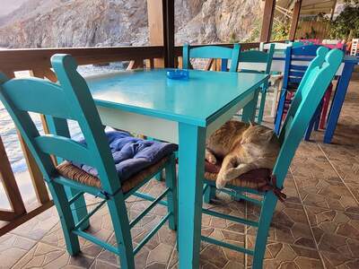 Chora Sfakion.  Alespoń tady nejsem sám.