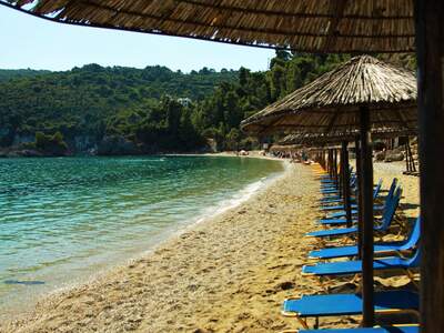 Řecko, Skopelos, pláž Stafilos