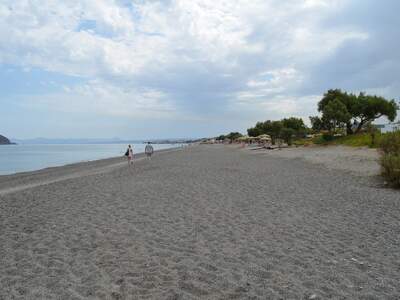 Řecko, Kréta, Pláž u ubytování Chrisselen