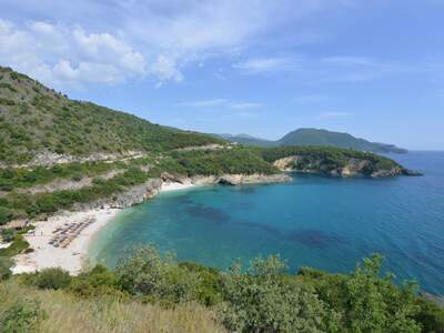 Řecko, Sivota, Pláž Mega Drafi