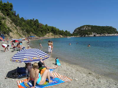 Řecko, Skopelos, pláž Stafilos