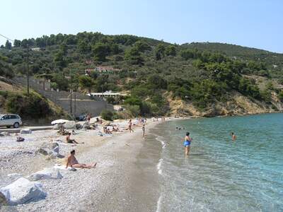 Řecko, Skopelos, Pláž Glifonery u ubytování Kavouris