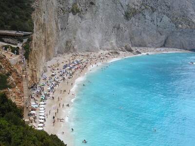 Řecko, Lefkada, Pláž Katsiki 