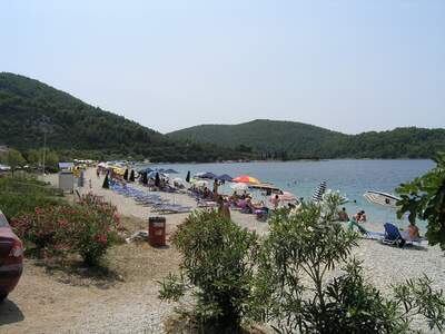 Řecko, Skopelos, Pláž Panormos, Pravá strana