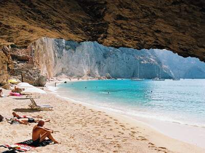 Řecko, Lefkada, Pláž Katsiki 