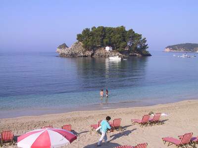 Řecko, Parga, Městská pláž