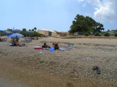 Řecko, Kefalonie, Pláž před ubytováním Summer Sun