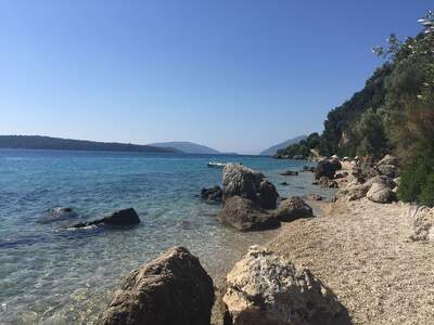 Lefkada, pláž Pasa Perigiali 