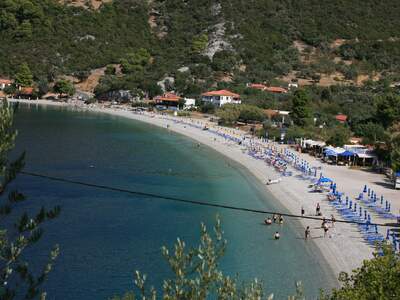 Řecko, Skopelos, pláž Panormos