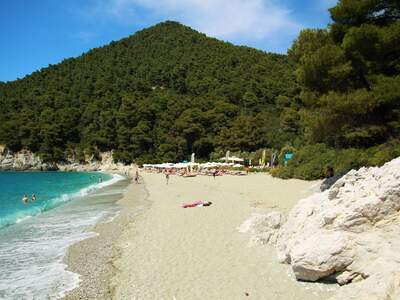 Řecko, Skopelos, Pláž Kastani