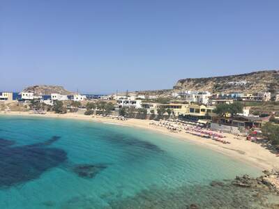 Řecko, Karpathos, Hlavní pláž v letovisku Lefkos