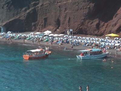 Řecko, Santorini, Pláž Red Beach