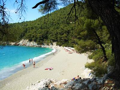 Řecko, Skopelos, Pláž Kastani