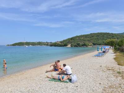 Řecko, Sivota, Pláž Galikos Molos (městská pláž)