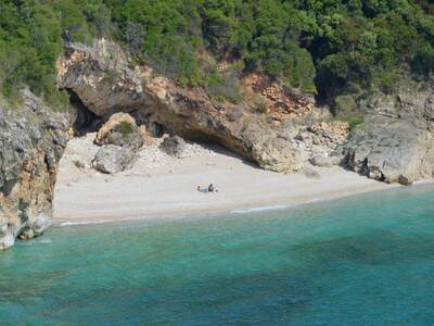 Řecko, Sivota, Pláž Mega Drafi