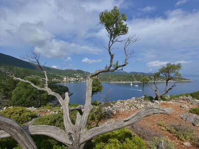 Řecko, Ithaka, Kioni- cesta k mlýnům
