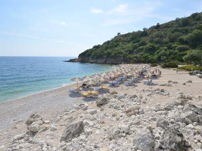 Řecko, Sivota, Pláž Mega Drafi