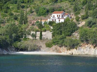 Řecko, Ithaka, Pláž Schinari, Blíž k Frikes