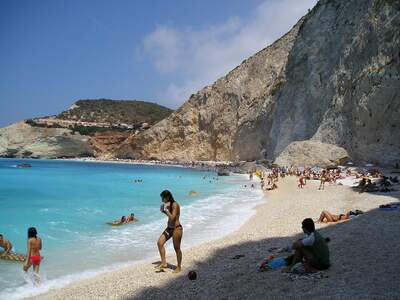 Řecko, Lefkada, Pláž Katsiki 