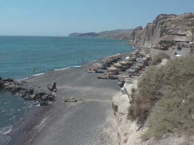 Řecko, Santorini, Pláž Vlychada