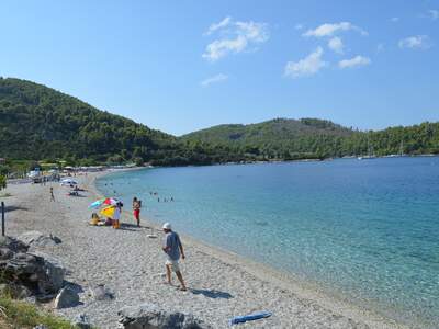 Řecko, Skopelos, pláž Panormos
