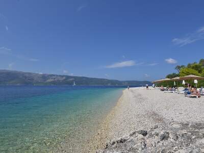 Řecko, Ithaka, Pláž Aspros Gialos