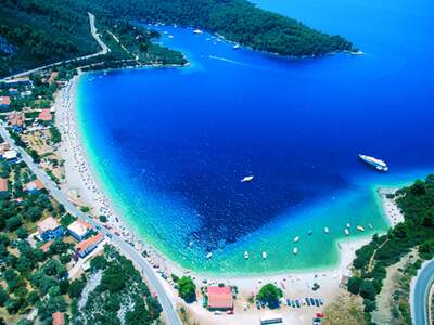 Řecko, Skopelos, pláž Panormos