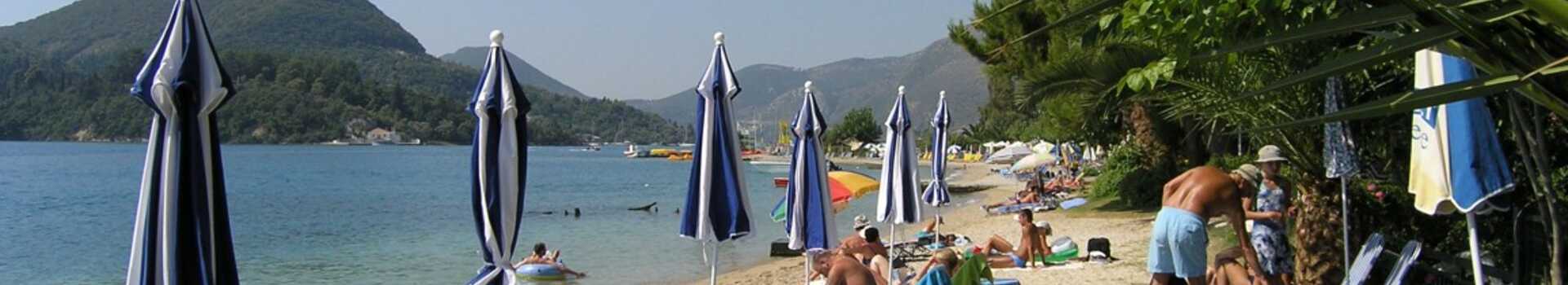 Řecko, Lefkada, Pláž v letovisku Nidri (2)