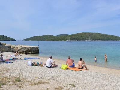 Řecko, Sivota, Pláž Galikos Molos (městská pláž)